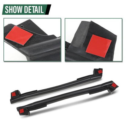 Solid Spare Front & Rear Top Mounted Side Weatherstrip Seal Fit For 97-04 Chevrolet Corvette