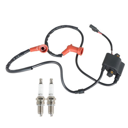 Solid Spare For Polaris Sportsman 600 700 Sportsman MV7 Ignition Coil Spark Plug & Cap