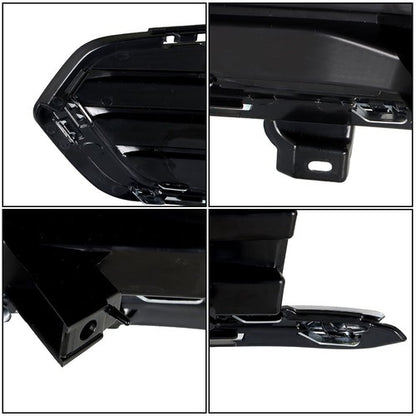 Solid Spare Fog Lamp Cover For Cadillac XT5 2017-2019 Black New Driver+Passenger Side Front