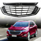 Solid Spare Chrome Front Upper Grille Mesh Grill Fit For Chevrolet Equinox Black 2018-2020