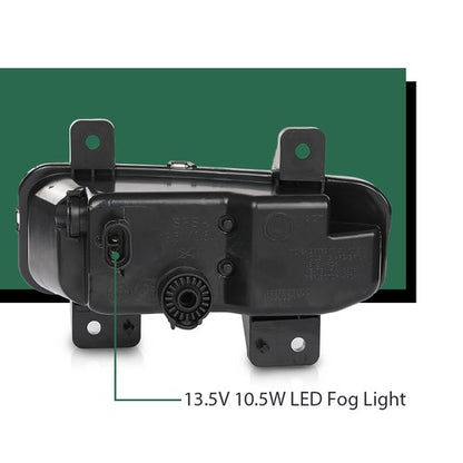 Solid Spare Fit For 2019-2023 Ram 1500 LED Fog Lights Driving Lamps w/ Switch Left+Right