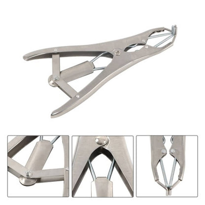 Solid Spare Castration Tail Docker Pliers And 100 Marking Rings For Pigs, Sheep, Animals