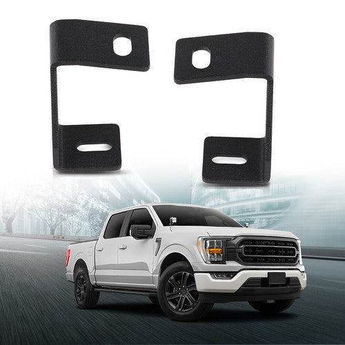 Solid Spare LED Light Pod Hood Ditch Mounting Bracket Fit For 15-23 Ford F150 17-23 Raptor