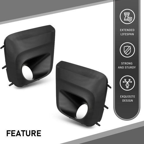 Solid Spare Fog Light Trim Cover Bezel Fit For 2019 2020 2021 Subaru Forester Left+Right