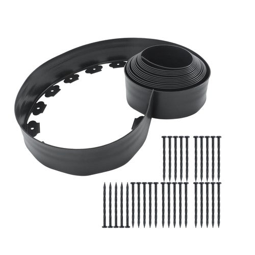 Solid Spare 1 Set No-Dig Garden Edge Lawn Border L-shaped Landscape Edging Border Kit 33 FT