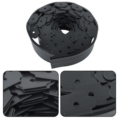 Solid Spare L-shaped Garden Edge Lawn 49FT Grass Stone Isolation Strip 75pcs Anchoring Spik