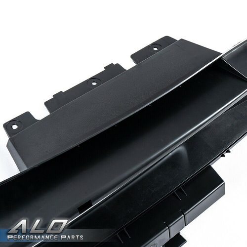 Solid Spare Fit For 08-2014 Dodge Challenger Front Bumper Upper Grille Black w/ Chrome Trim