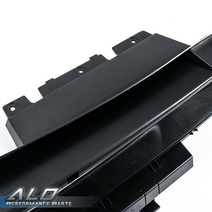 Solid Spare Fit For 08-2014 Dodge Challenger Front Bumper Upper Grille Black w/ Chrome Trim