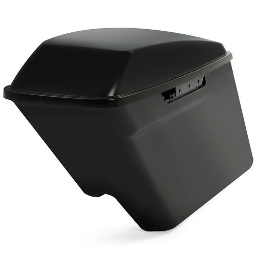 Solid Spare 5" Stretched Extended Hard Saddle bags For Harley Touring 14-24 Road King Glide