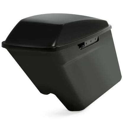Solid Spare 5" Stretched Extended Hard Saddle bags For Harley Touring 14-24 Road King Glide