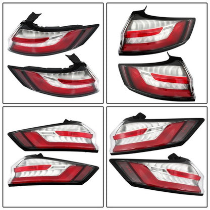Solid Spare Pair Tail Lights For Ford Edge SE SEL 2019-2023 Rear Outer Lamp Passenger+Driver