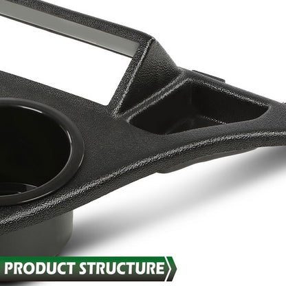 Solid Spare Fit For Yamaha Drive Dash Mounted Cup Holder Radio Adapter Black