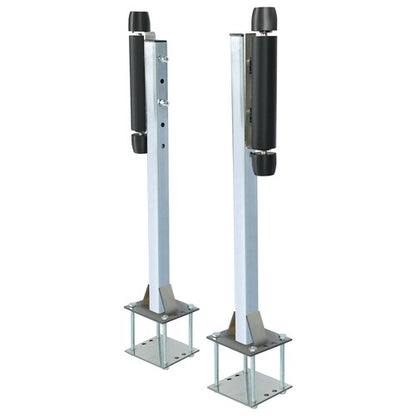 Solid Spare Pair Steel Boat Trailer Pontoon Roller Guide-On Zinc-Plated For Sailboat Trailer