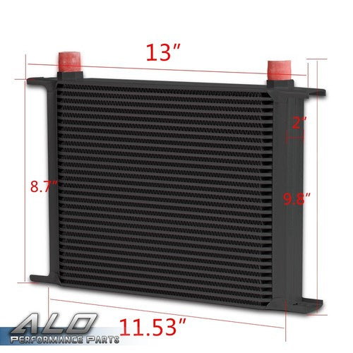 Solid Spare 30 Row AN10 Universal Aluminum Engine Oil Cooler + Filter Relocation Kit