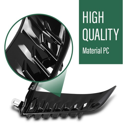 Solid Spare Front Bumper Trim W/o Sensor Hole Fit For 2025 Toyota Camry SE Sedan Left Side