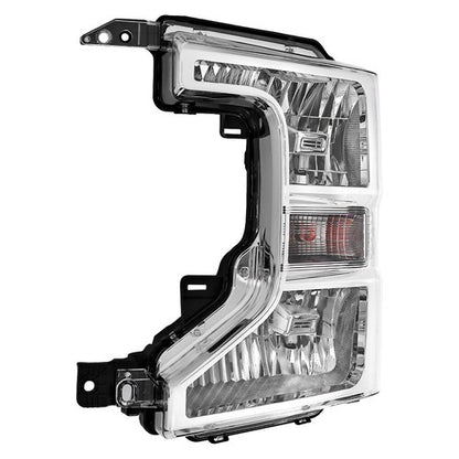 Solid Spare 1PCS LH Headlight Assembly Fit For Ford F250 F350 F450 2020-2022 Halogen Chrome
