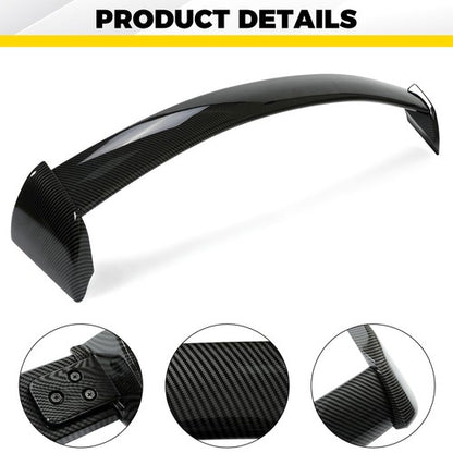 Solid Spare For 02-07 06 Subaru Impreza WRX STI Rear Window Roof Spoiler Carbon Fiber Style