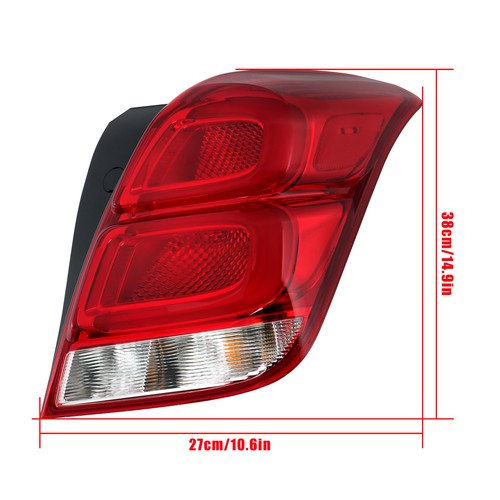 Solid Spare Tail Light For Chevy Trax 2017-2022 LED Chrome Housing Red&Clear Passenger/Right