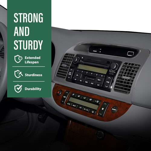 Solid Spare Fit For 2002-2006 Toyota Camry Center Dash Radio Bezel Air Vent Trim Gray