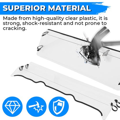 Solid Spare Plastic Clear Full Size Front Windshield Fit Polaris Ranger XP 500 800 2009-2024