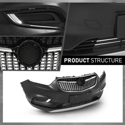 Solid Spare Front Bumper Cover Grille Kit Fit For 2017 2018 2019 2020 2021 2022 Buick Encore