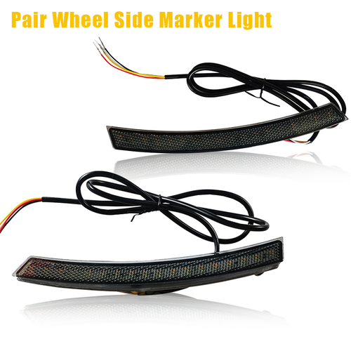 For 2023 2024 Honda CRV LED Side Marker Light + Reflector Tail Lamp Smoked Lens