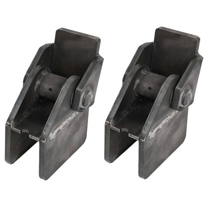 Solid Spare 2PCS Weld On Steel Dump For Truck Trailer Hinges Work On Any 2" Rectangular Tube