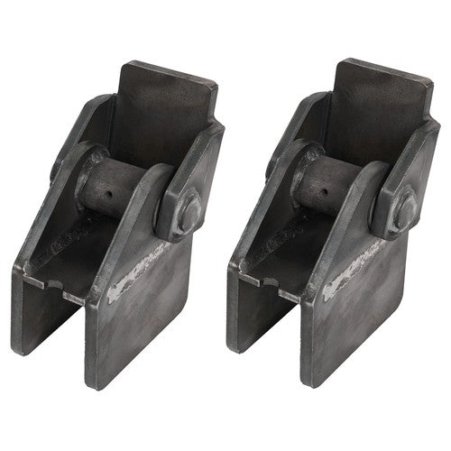 Solid Spare 2PCS Weld On Steel Dump For Truck Trailer Hinges Work On Any 2" Rectangular Tube
