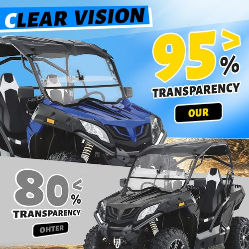 Solid Spare For CFMOTO ZForce 800 Front Flip Windshield Scratch Resistant 500/1000 Model