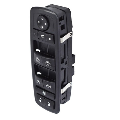 Solid Spare For Jeep Grand Cherokee 2010-2020 Front LH Car Window Switch Black ABS Plastic