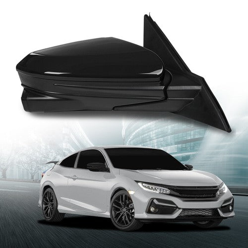Solid Spare Fit For 16-20 Honda Civic 11 Pin Power Heated View Camera Mirror Passenger Side