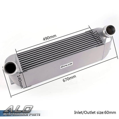 Solid Spare Fit For 2012-up BMW M2/328i/335i/428i Aluminum Front Mount Intercooler