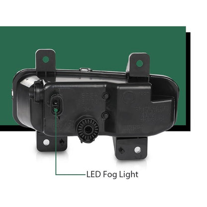 Solid Spare Fit For 2019-2022 Ram 1500 2500 3500 LED Fog Lights Driving Lamps Left+Right