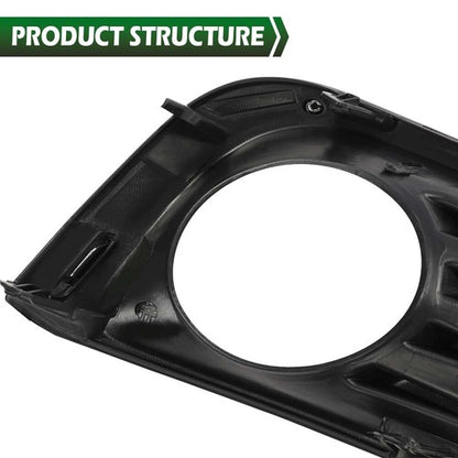Solid Spare Front Bumper Fog Light Bezel Cover Left & Right Fit For 2016-2018 Nissan Altima