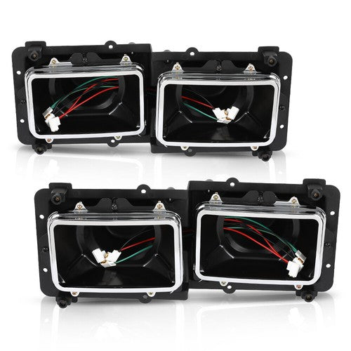 Solid Spare Headlight Housing Base Fit For 89-03 Freightliner FLD 112 120 Left+Right