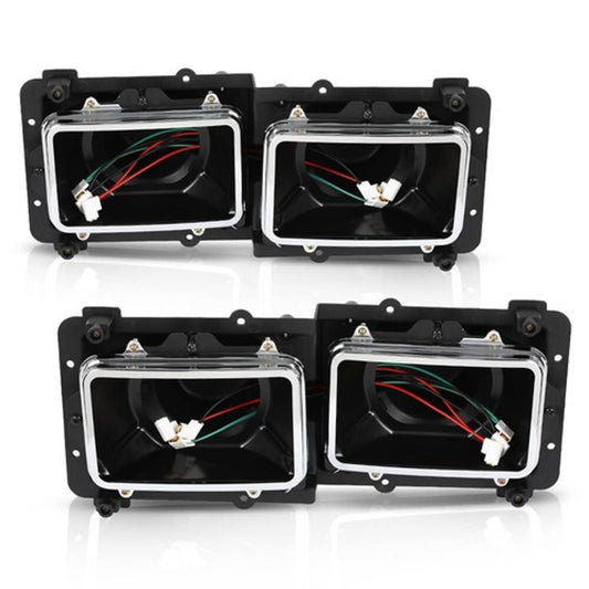 Solid Spare Headlight Housing Base Fit For 89-03 Freightliner FLD 112 120 Left+Right