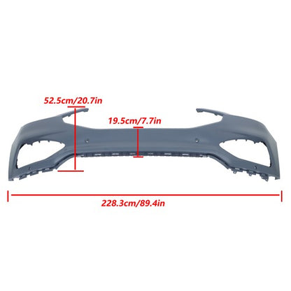Solid Spare For Ford Edge 2019-2024 Front Bumper Cover With 4 Sensor Holes KT4Z17D957DAPTM