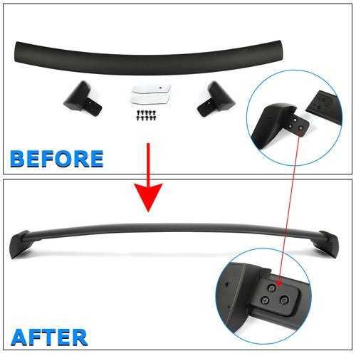 Solid Spare For 02-07 Subaru Impreza WRX New Black STI Style Rear Window Roof Spoiler Wing