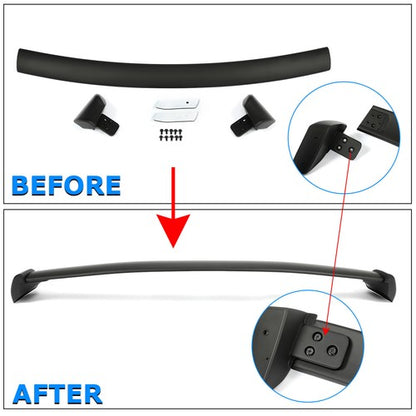 Solid Spare For 02-07 Subaru Impreza WRX New Black STI Style Rear Window Roof Spoiler Wing