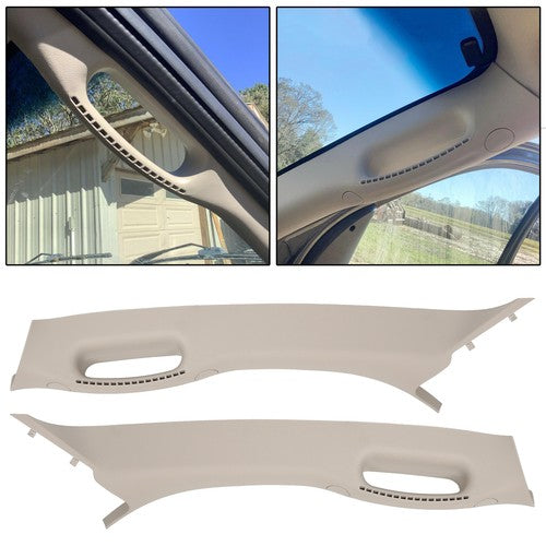 Solid Spare Pair Set Pull Grab Handle A Pillar Windshield Post Trim For 02-10 Dodge Ram
