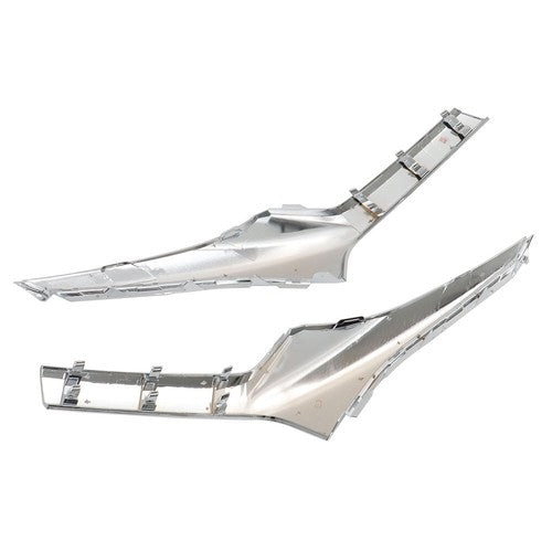 Solid Spare Fit For Chevrolet Blazer 19-21 Chrome Front Left Right Side Grille Molding Trim