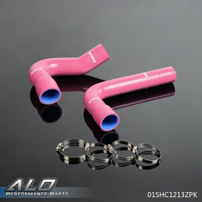Solid Spare Fit For 67-1970 Ford Mustang/Falcon/Fairlane V8 Silicone Radiator Hose Kit Pink