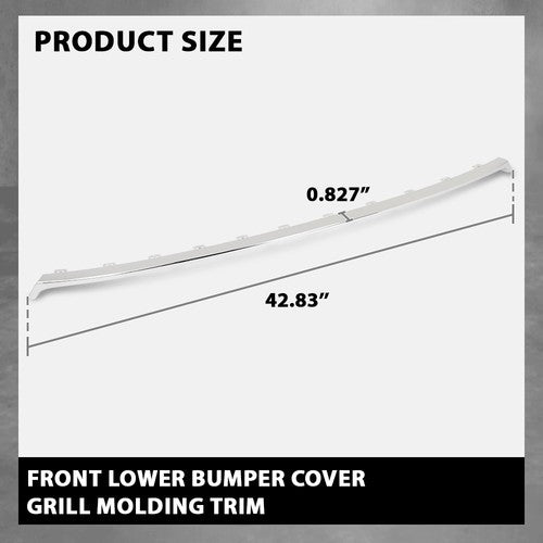 Solid Spare Front Lower Bumper Grille Molding Trim Fit For 2017-2020 Lincoln MKZ HP5Z8419AB