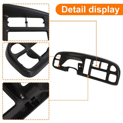 Solid Spare For Dodge Ram 1500 2500 3500 1998-2002 Instrument Panel Dash Gauge Bezel