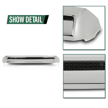 Solid Spare Fit For Toyota Tundra 14-21 Front Upper Hood Bulge Molding Grille Trim Chrome