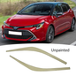 For 2019-21 Toyota Corolla Hatchback Auris Unpainted Headlight Eyelid Strip Trim