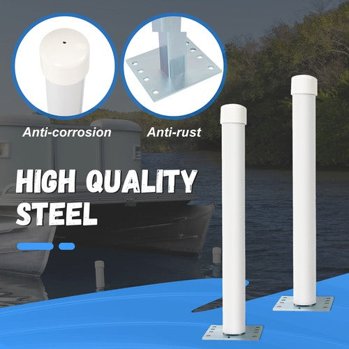 Solid Spare 2pcs 22” Steel Boat Trailer Post Guide For Pontoon Ski Fishing Boat or Sailboat