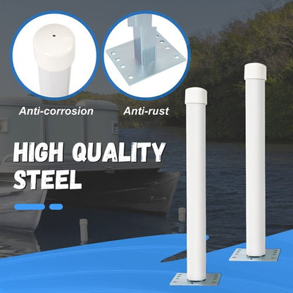 Solid Spare 2pcs 22” Steel Boat Trailer Post Guide For Pontoon Ski Fishing Boat or Sailboat