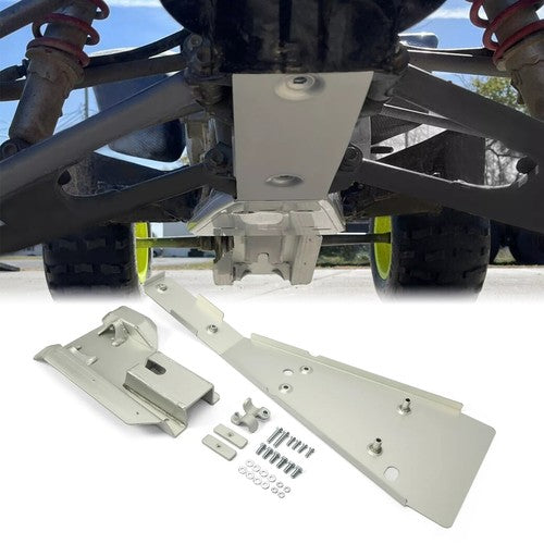 Solid Spare Full Chassis Glide & Swing Arm Skid Plate Guard For HONDA TRX400EX 400X 99-14