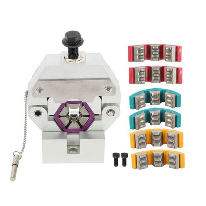 Solid Spare 5/16"-5/8" Hose Crimping Tools A/C Manual Hose Ferrule Crimper Kit 71550 4 Dies
